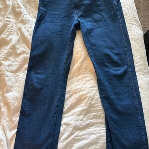 Wrangler Blue Denim Jeans with Contrast Stitching